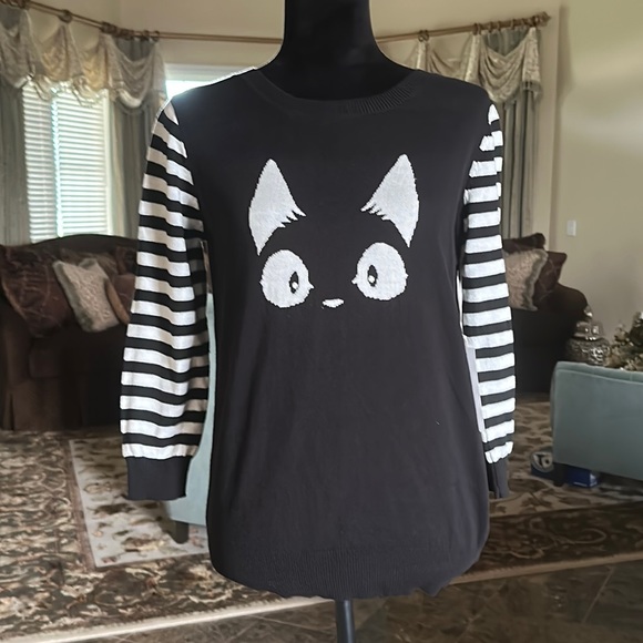 Retro Vintage style Pusseycat, kitten sweater - Picture 1 of 6